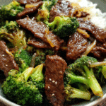 Easy Beef and Broccoli stir-fry in skillet