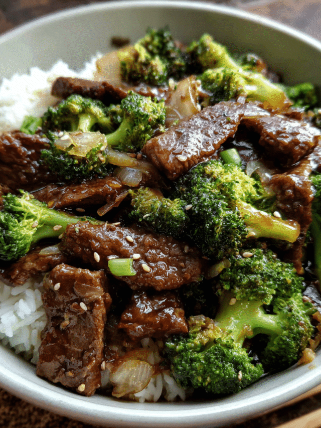 Easy Beef and Broccoli stir-fry in skillet