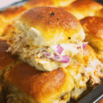 Easy Chicken Sliders baked with butter glaze