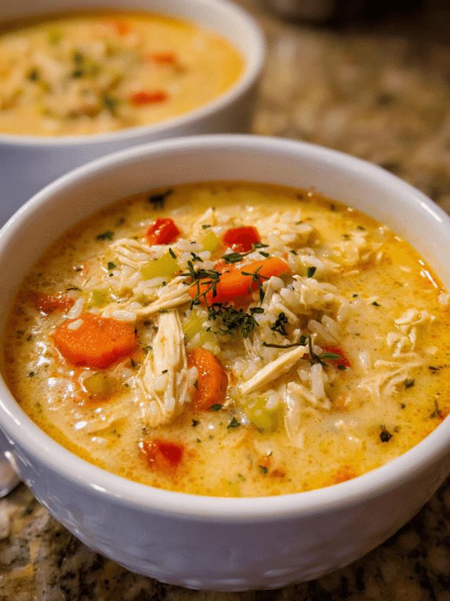 Bowl of creamy Cajun chicken and rice stew