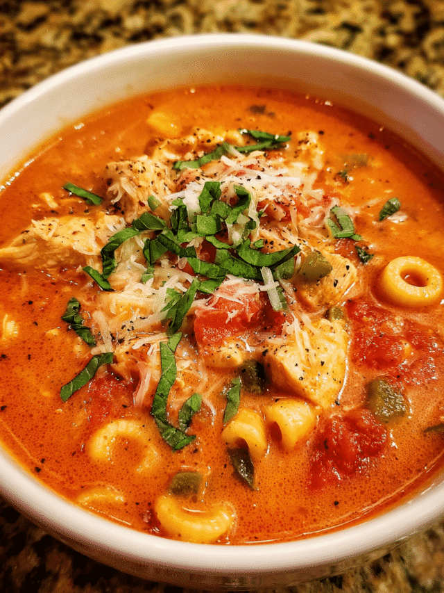 Tomato Basil Chicken Soup