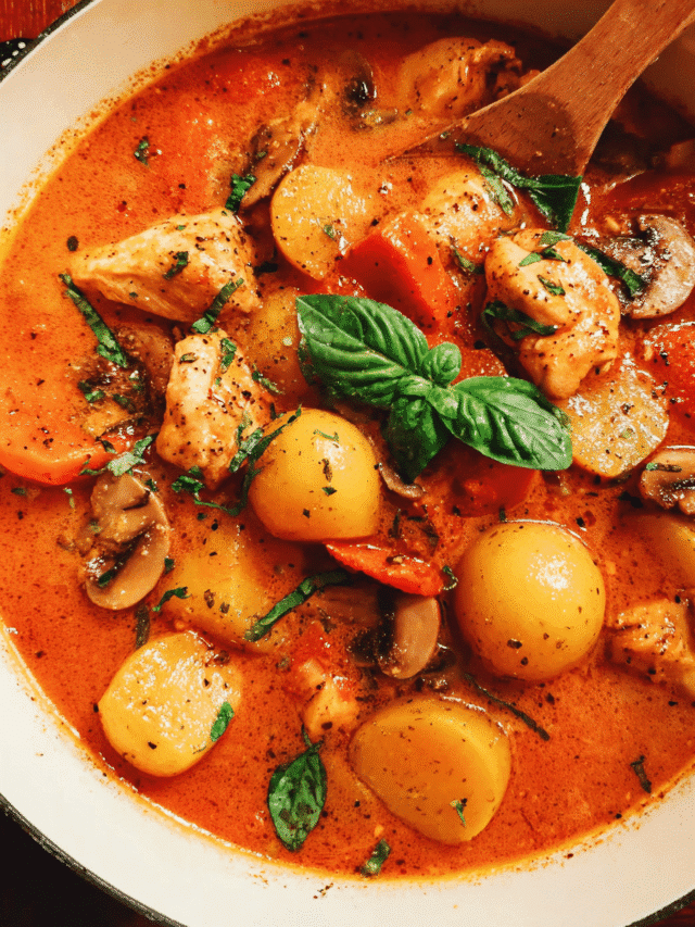 Tomato Basil Chicken Stew That Feels Comforting