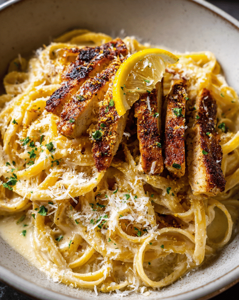 30-Minute Lemon Butter Chicken Pasta with Creamy Sauce