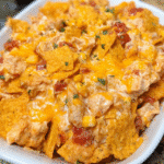 Cheesy Chicken Dorito Casserole fresh out of the oven