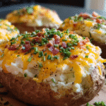 Ultimate Loaded Potato Bake with Cheese and Toppings