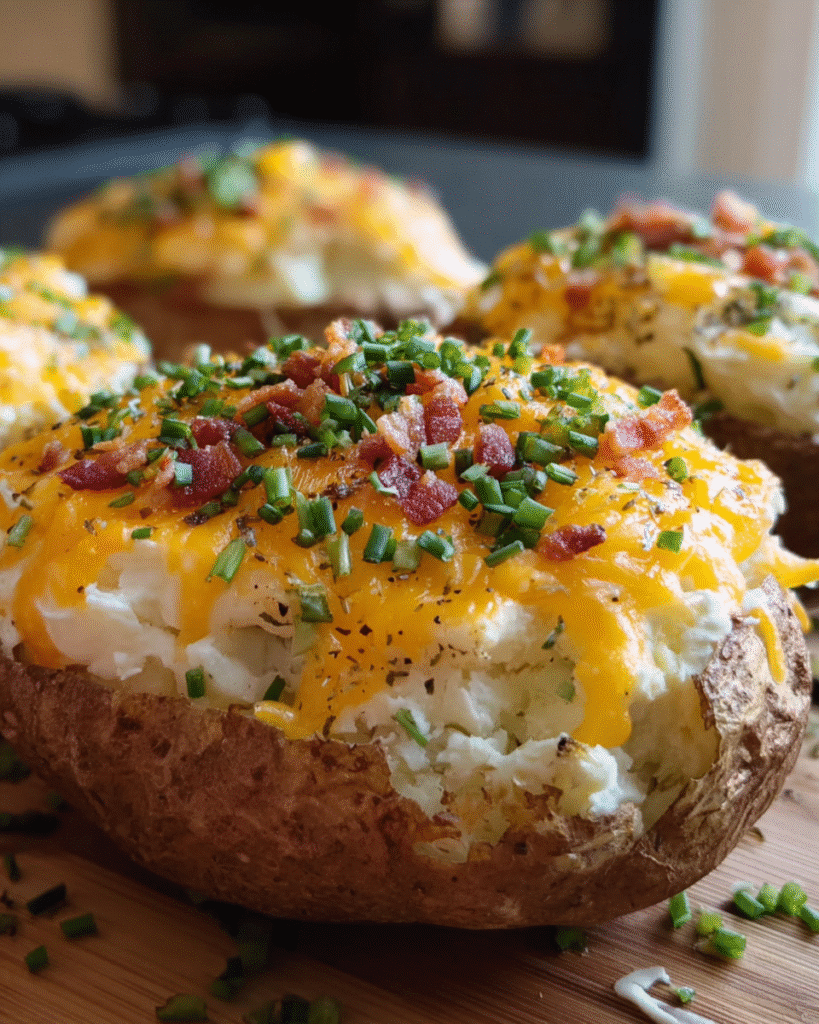 Ultimate Loaded Potato Bake with Cheese and Toppings