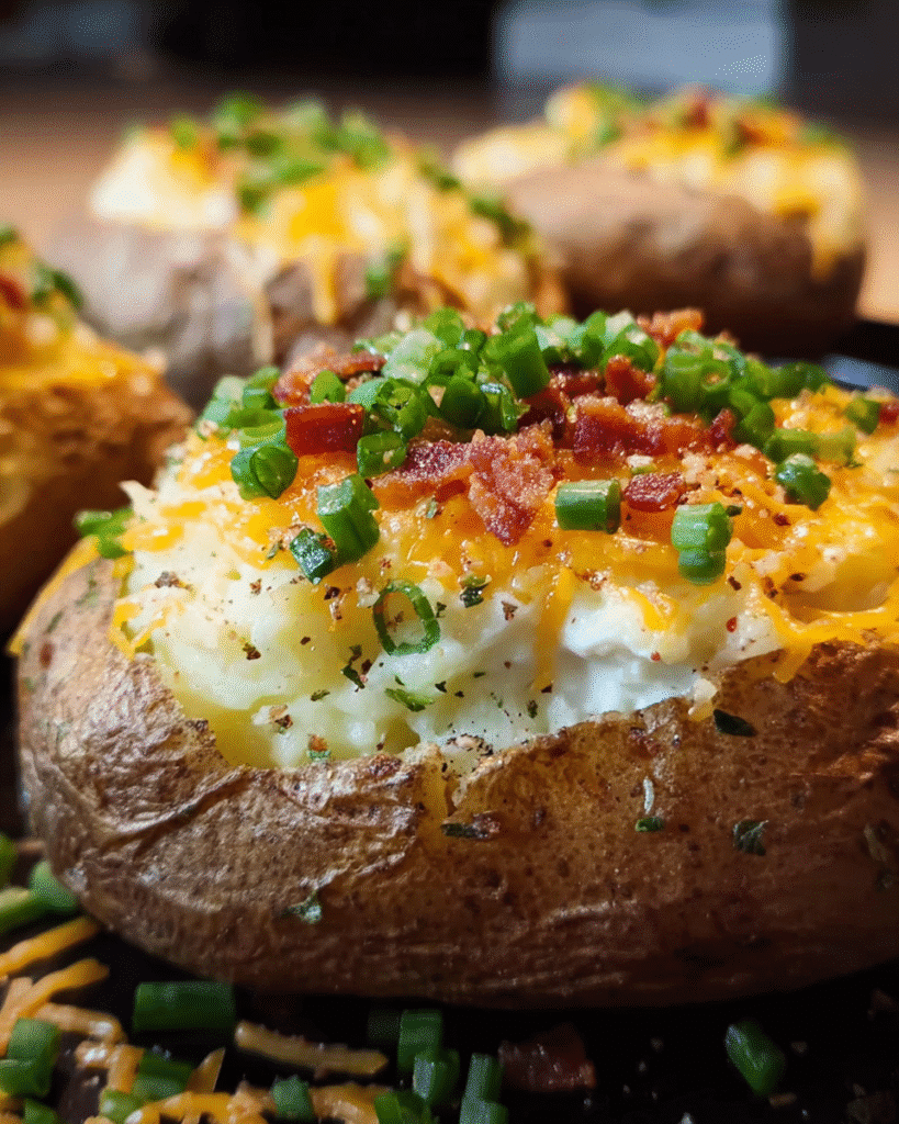 Ultimate Loaded Potato Bake with Cheese and Toppings