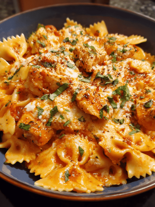 20-Minute Chicken Lasagna Skillet with melted cheese and fresh basil