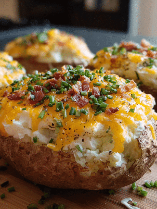 Ultimate Loaded Potato Bake with Cheese and Toppings