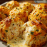 Golden cheesy ranch chicken bombs fresh from the oven