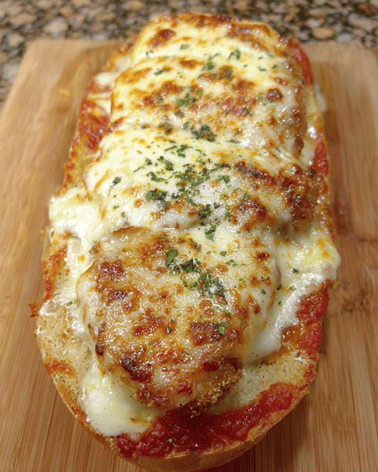 Bread Rowboat Chicken Parm Bread Boat – Crispy & Cheesy Delight