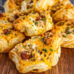 Crack Chicken Pastry Puffs baked until golden brown