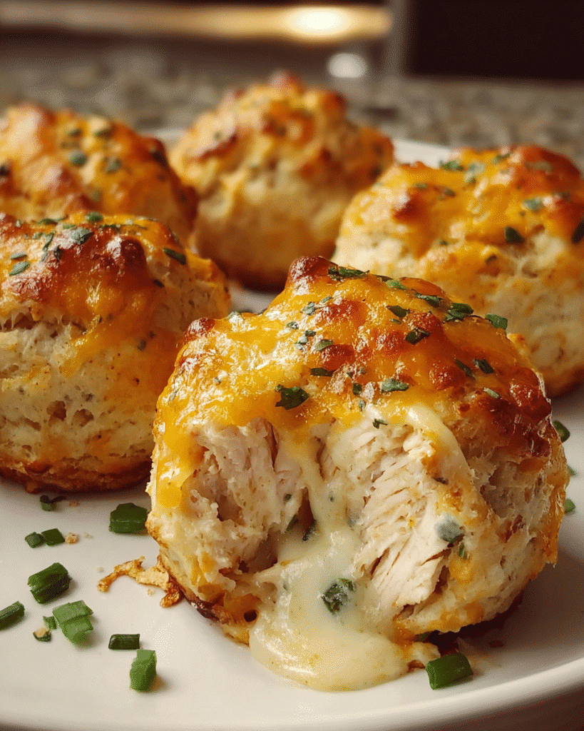 Golden baked Ranch Chicken Cheese Bombs on parchment paper