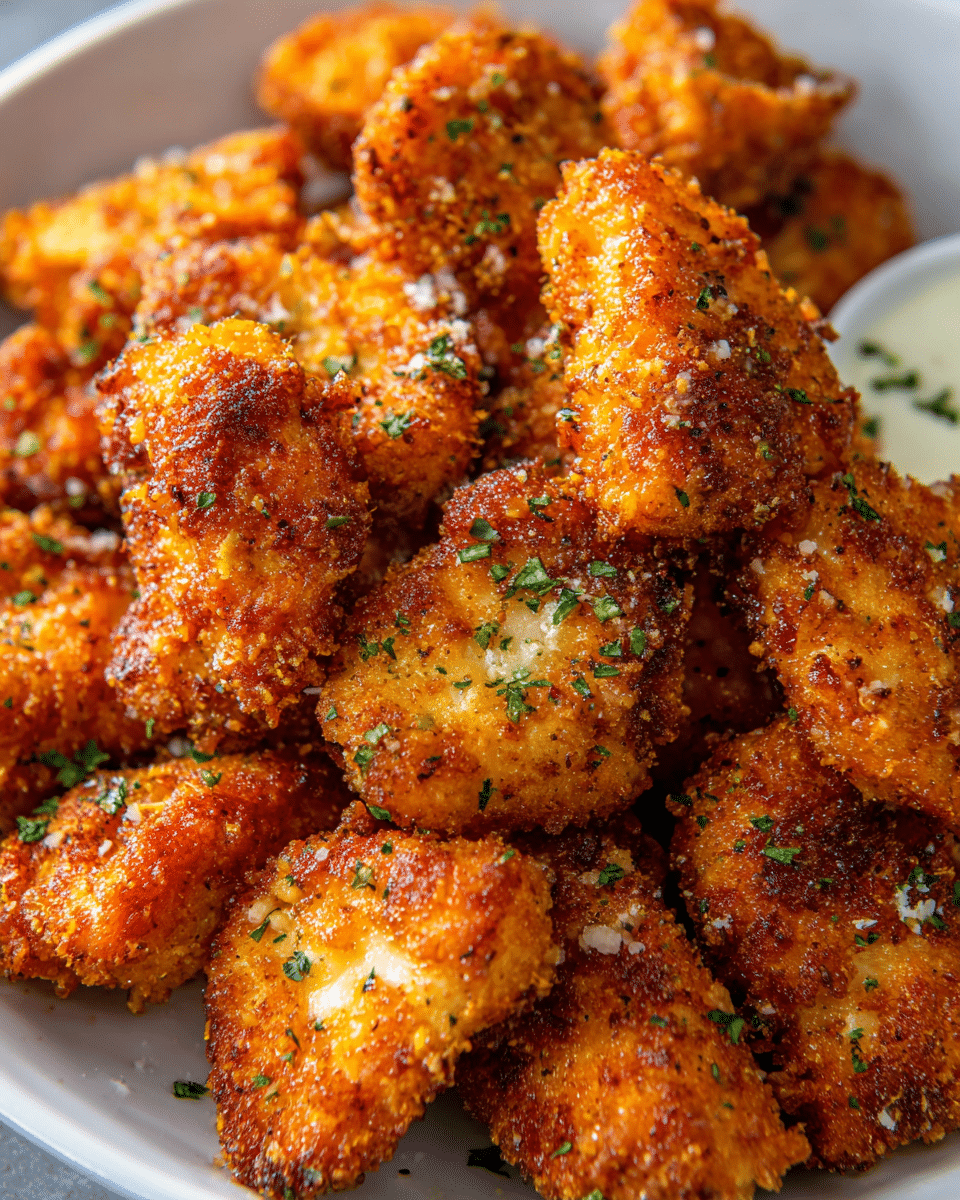 crispy air fryer chicken wings served in bowl