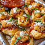 Chicken Parmesan Puff Pastry bites fresh from the oven
