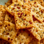 Fire crackers seasoned saltine crackers with ranch and red pepper