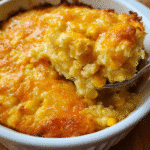 creamy cheesy corn casserole baked golden