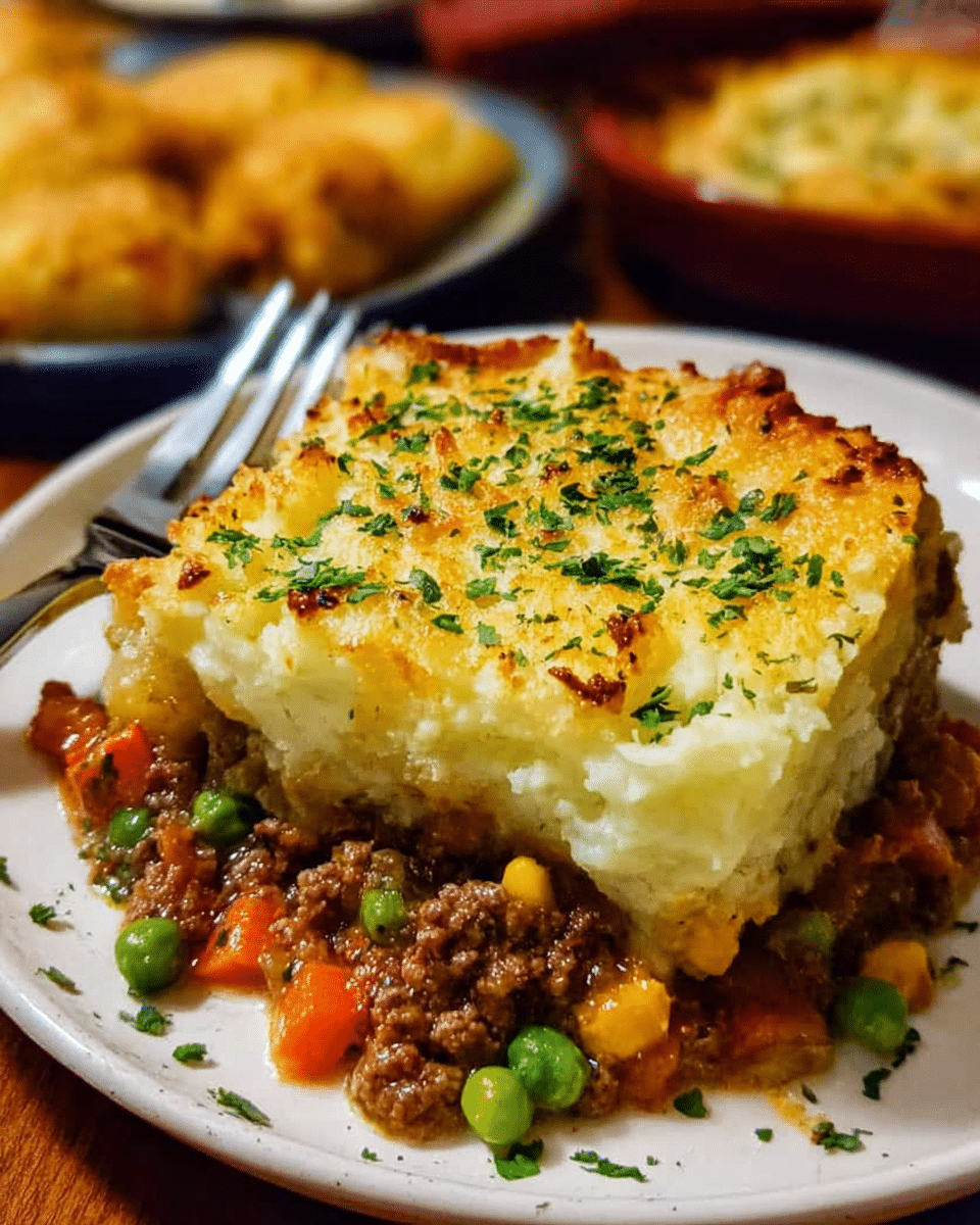 classic shepherd’s pie easy with golden mashed potato topping