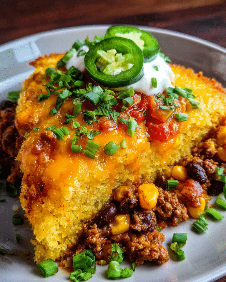 Cheesy Chili Cornbread Bake Everyone Will Love