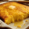 Warm honey butter cornbread casserole baked until golden brown